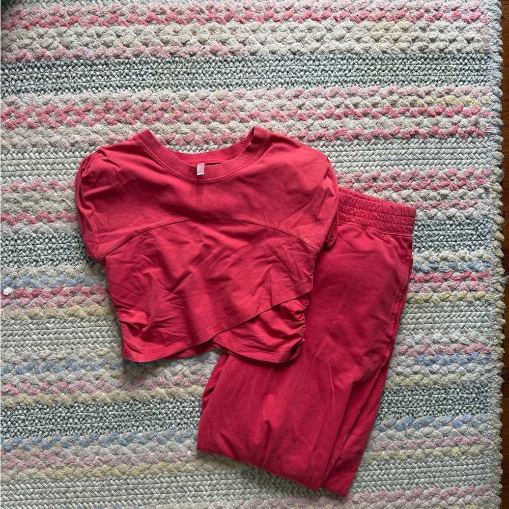 FP Movement by Free People Red Track Pants & Joggers